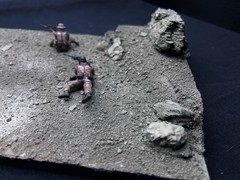 1/35 Scale Military Diorama Base Terrain Display Model Soldiers Figures Diecast