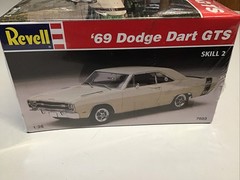 1995 Revell ’69 Dodge Dart GTS 1/25 Scale Plastic Model Kit 7603, Factory Sealed