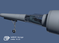 Leduc 0.22 model kit 1/72 scale 3D printed Complete kit