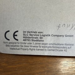 German plastic model truck trailer Replica Hulsta/SLC