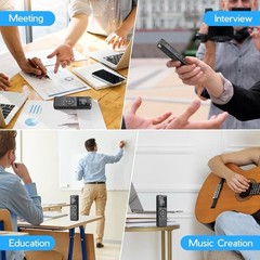 64GB Digital Voice Recorder with Playback,Audio Recording Device for Lectures Me
