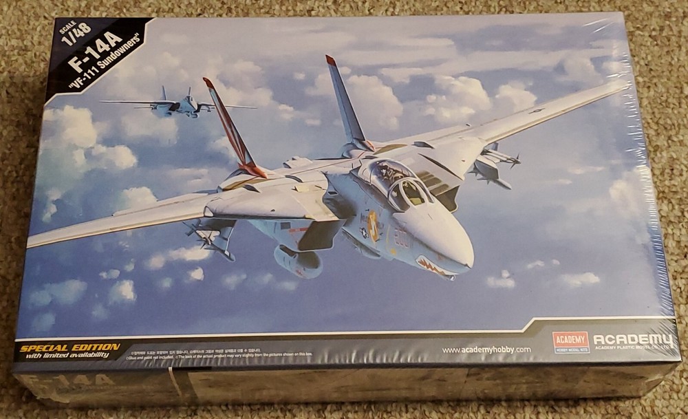 Academy #11230 1/48 Scale, American, F-14A “VF-111 Sundowners” *SEALED*