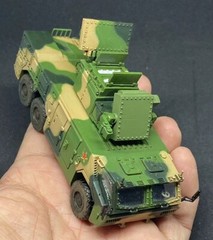 China PLA 1:72 HQ-17A Air Defense Missile System Tricolor Camouflage Resin Model
