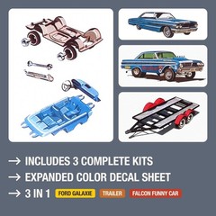 Deluxe Vintage Car Model Kit Collection