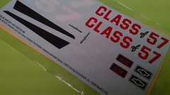 1957 Chevy Bel Air 1/25 waterslide decal sheet class of 57 bowtie license plate