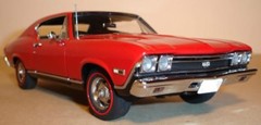 Chevrolet Chevy Chevelle Custom Built Metal Model 1 24 Race Car Promo 55 57 18