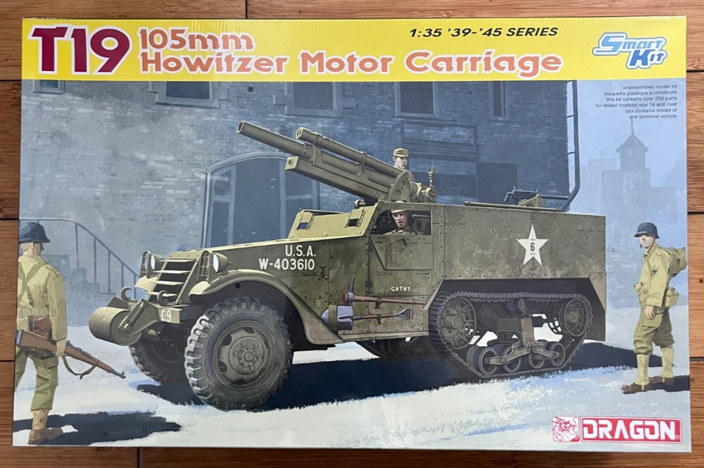 Dragon 1:35 ’39-’45 Series T19 105mm Howitzer Motor Carriage SEALED WWII America