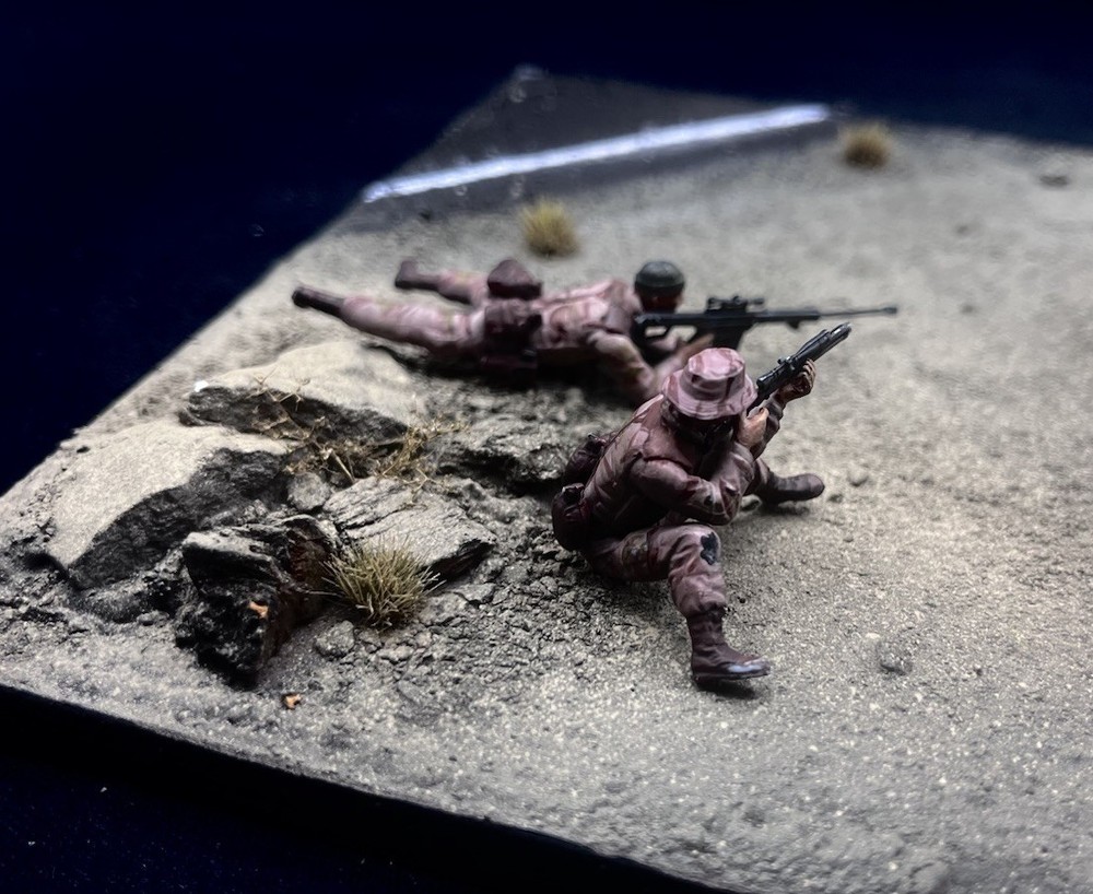 1/35 Scale Military Diorama Base Terrain Display Model Soldiers Figures Diecast