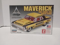 Built 1/25 Lindberg MAVERICK 1964 Dodge Super Stock 330 Model Kit Rebuilder