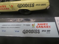 Hairy Canary 66′ Valiant AWB 1/25 Decal from Fremont Racing Specialties