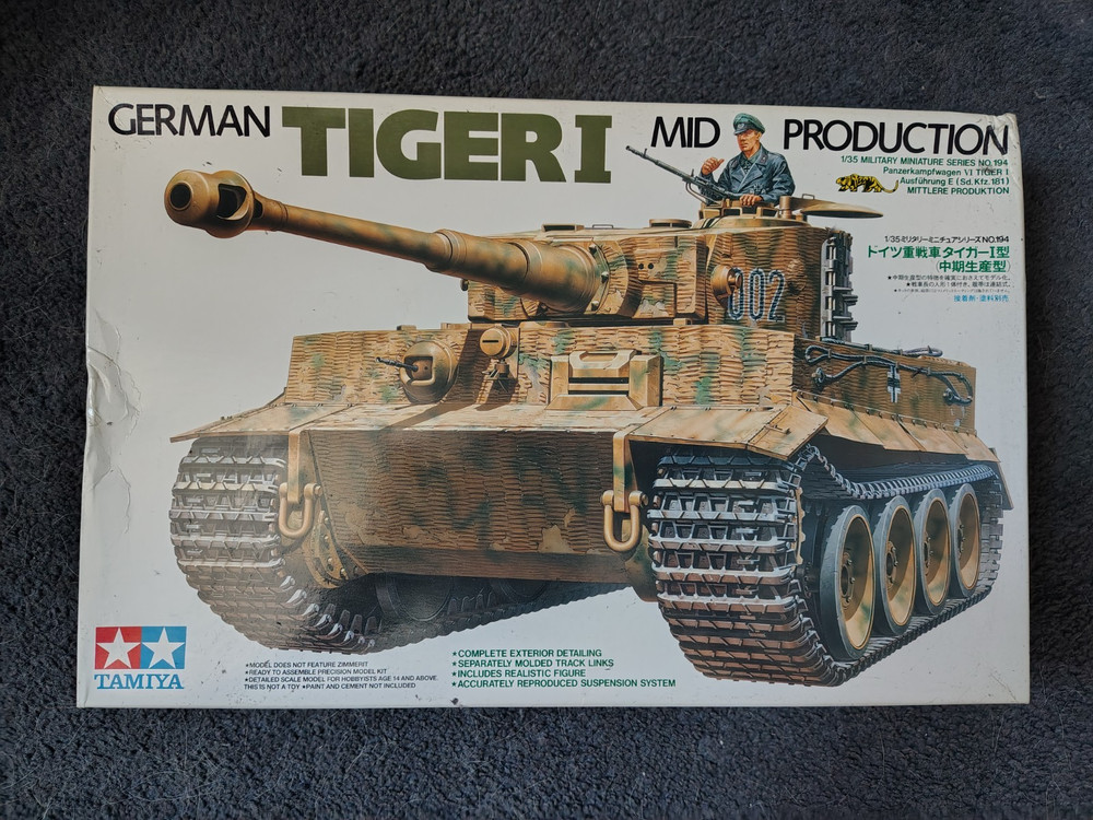 Tamiya Tiger I Mid Production 1/35 Tank Model Kit