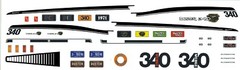 #1970-71 Plymouth Duster 340 1/24th – 1/25th Waterslide Decals