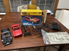 Testors RARE 1980 Mercury Capri Turbo RS Fox Body Model Kit NEW BUT INCOMPLETE