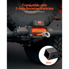 Winch Mount, 15000 Lbs. / 6803 Kg Load Capacity, Trailer Hitch Winch Mount with