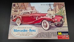 MONOGRAM 1939 MERCEDES BENZ 540-K CABRIOLET MINT ORIGINAL 1963 1/24 COMPLETE M3