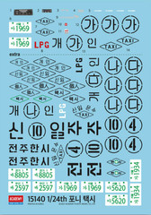 Academy 1/24 Scale Hyundai Pony Taxi Plastic Model Kit Classic Korean #15140