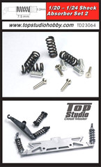 Top Studio 1/20 – 1/24 Shock Absorber Set 2 Detail-Up Parts – Item TD23064