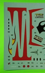 Decal Sheet Custom Flames Pinstripes 1/25 1932 32 Ford Roadster Hot Rod Rat