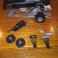 VINTAGE MONOGRAM 1/32 EARTHQUAKE VEGA PARTS FUNNY CAR