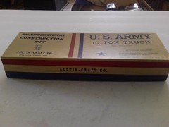Austin Craft Solid Wood Model Kit US Army one and a half Ton Truck