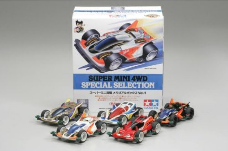 TAMIYA Plastic Model 1/32 Super Mini 4WD Memorial Box VoL.1 (Set of 5)