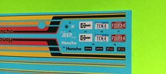 Decal Sheet 1979 Jeep J-10 1/24 Pickup Truck 4×4 KC Light Custom Graphics Stripe