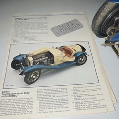 Pocher Alfa Romeo Spider Touring Gran Sport 1932 PreBuilt Model Car INCOMPLETE