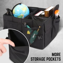 Dna Motoring Trunk Organizer For Car 60L Large Capacity Foldable Trunk