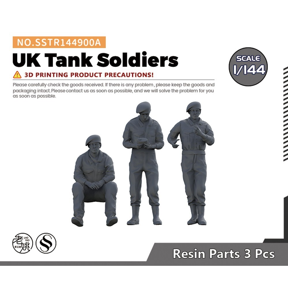 Yao’s Studio SSTR144900A 1/144 Military Model UK Tank Soldiers