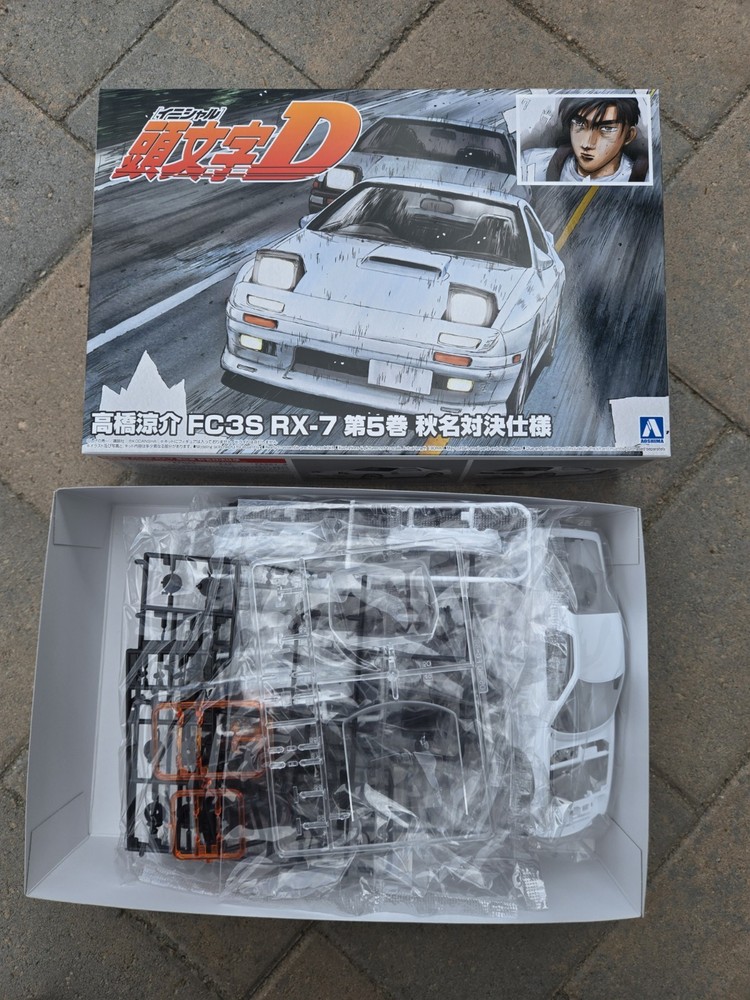 AOSHIMA Initial D No.2 Ryosuke Takahashi FC3S RX-7 Vol. 5 1/24 Plastic Model