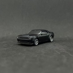1/64 Diecast Car Model Diorama Dodge Challenger SRT Demon 170 Black Muscle Alloy