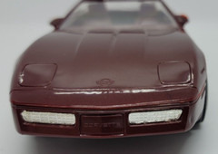 1988 Chevy Corvette Roadster Dark Red Maroon Promo Chevrolet dealer AMT