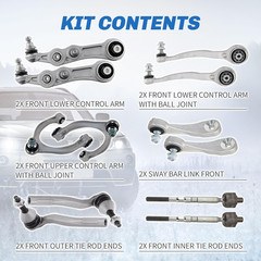 Front Supension Control Arm Kit Compatible with Mercedes Benz C E Class W205 A20