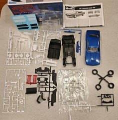 Revell 1969 Camaro Z/28 RS Motor-City Muscle 1/25 Model Kit STARTED BUT COMPLETE