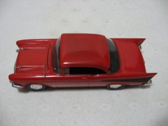 Monogram Red/Black 1957 Chevy Hardtop 1/24 Scale Built Model Kit #2225