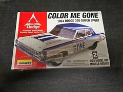 Lindberg 1964 Dodge 330 Super Stock 1/25 Model Kit Old Stock Factory Sealed 1996