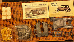 Hubley Model A Victoria Metal Model Car Kit Unassembled Ford MPN 4866