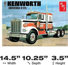 Detailed Kenworth W925 Model Building Kit
