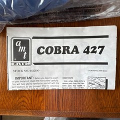 AMT Ertl Shelby Cobra 427 Model Car Kit 1:16 Scale NEW OPEN BOX COMPLETE *L@@K*
