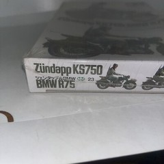 Tamiya Zundapp KS750 BMW R75 German Motorcycle 1/35 Model Kit Factory Sealed