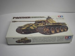 Tamiya WWII Military German Panther Tank Model Kit No. 65 Scale 1/35 Incomplete