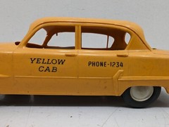 PMC 1954 Plymouth Belvedere Yellow Cab Taxi Dealer Promo Model Toy Car 4 Screw