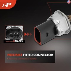 A-Premium Fuel Injection Pressure Sensor [3 Pins] Compatible with Volkswagen