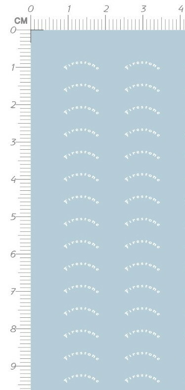 1/43 Water Slide decals for Firestone tyre (64001S)