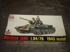 ESCI 8047 Model kit Russian Tank T34/76 1943 Factory sealed Vintage 1/72 Scale
