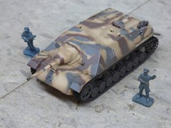 Dragon Armor Minitanks WWII German Jagdpanzer IV & Airfix Soldiers Lot#376A