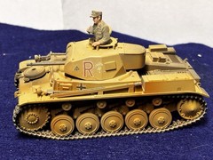 Custom Built 1/35 German Afrika Korps Panzerkampfwagen II Tank w/Commander
