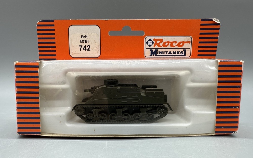 Roco Minitanks 742 1/87 WWII US M-7 B1 Priest Self Propelled Howitzer