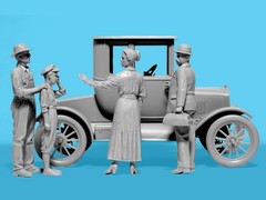 ICM 35829 – 1918 Model T with figures “Doctor on Call” – Model Kit in 1:35 Scale