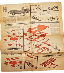 IMC Little Red Wagon Customizing Kit Model Car Kit Instruction Sheet only!!